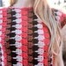 Unique Hand Crocheted Sweater . Upcycled Bohemian Hippie Style Shirt . Womens Small to Medium