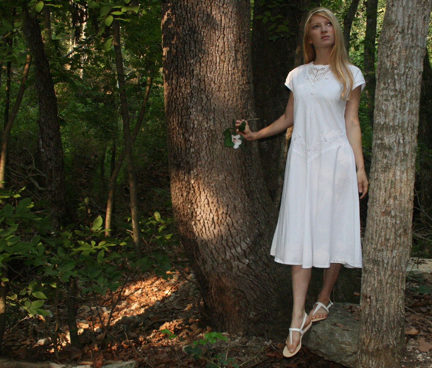 casual white cotton wedding dresses