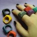 PREMADE Crayon Rings Set of 4 - Choose from Size: Kids, 5, 6, 7, 8 - You Choose Colors