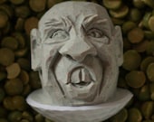 Grey Two Toothed Bald Caricature Golf Ball