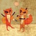 SALE The 3 fox prints