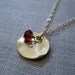 Custom Initial birthstone necklace, personalized bridesmaid jewelry, bridesmaid gifts, hand stamped bridal jewelry, wedding