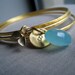 set of 3 gold bangles, orchid charm, custom initial bangles, birthstone bracelet, orchid bangles