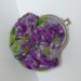 Wet Felted FLOWER Lilac Bushes coin purse Ready to Ship with bag frame metal closure Handmade  gift for her under 50 USD