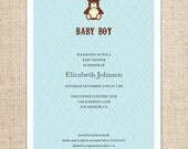 Baby Shower Bear Invitation Design by FLIPAWOO  - Customized Printable File