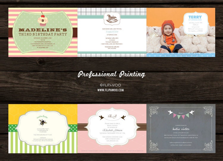 Professional SINGLE-SIDED 5 x 7 or 4 x 9 Prints (x100) - Provided by FLIPAWOO