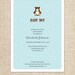 Baby Shower Bear Invitation Design by FLIPAWOO - Customized Printable File