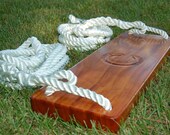 The Ultimate Tree Swing (with) hand carved initial