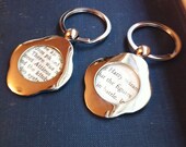 Vintage Leaf Metal Keychain