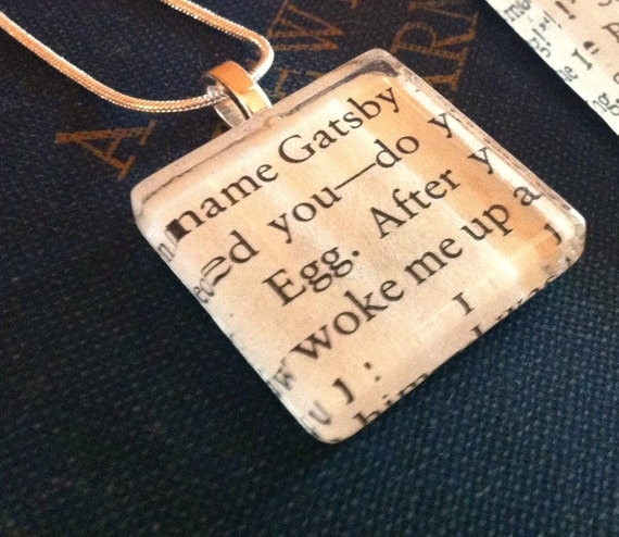 Vintage Book Necklace
