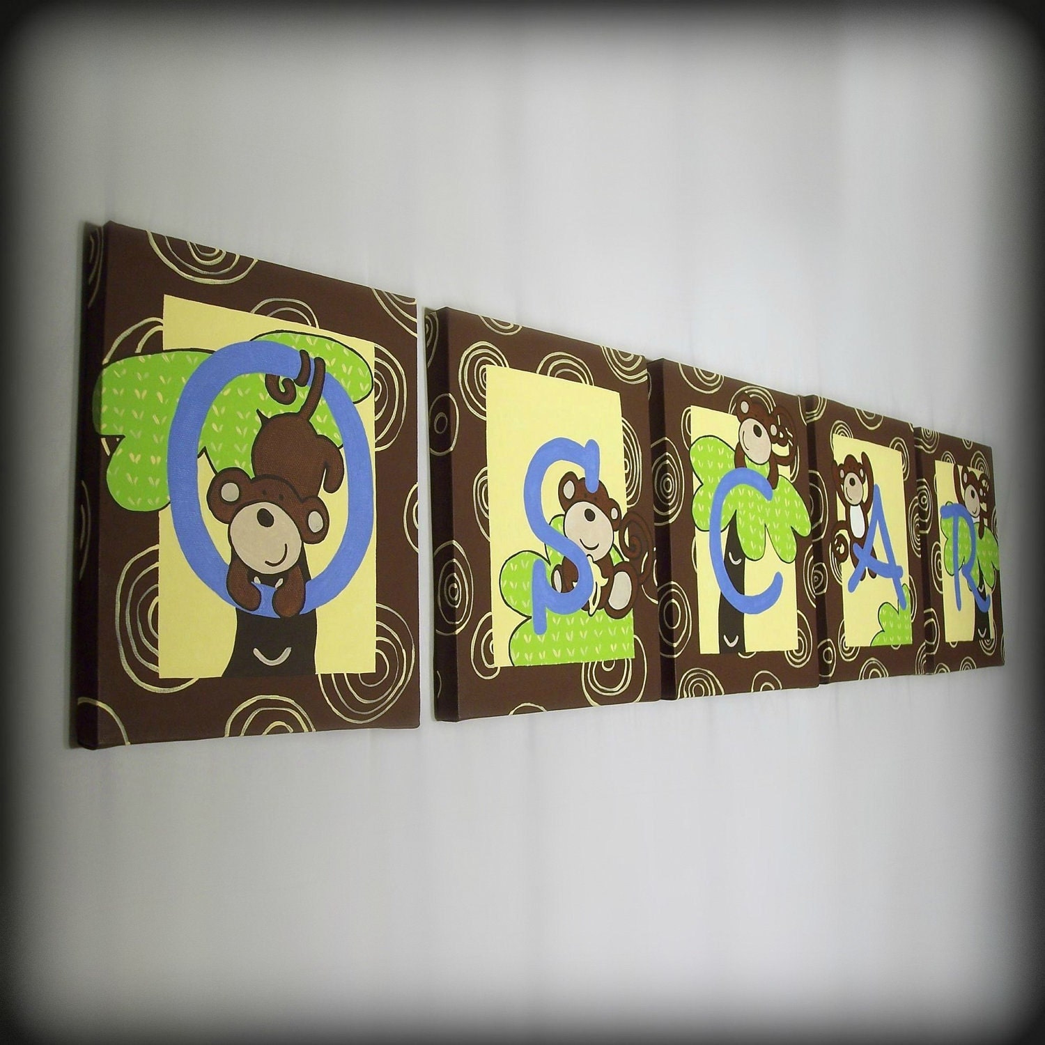 Name Art 8x10 Original Paintings For Baby Room Decor