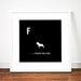 French Bulldog print poster art Frenchie illustration silhouette typography alphabet