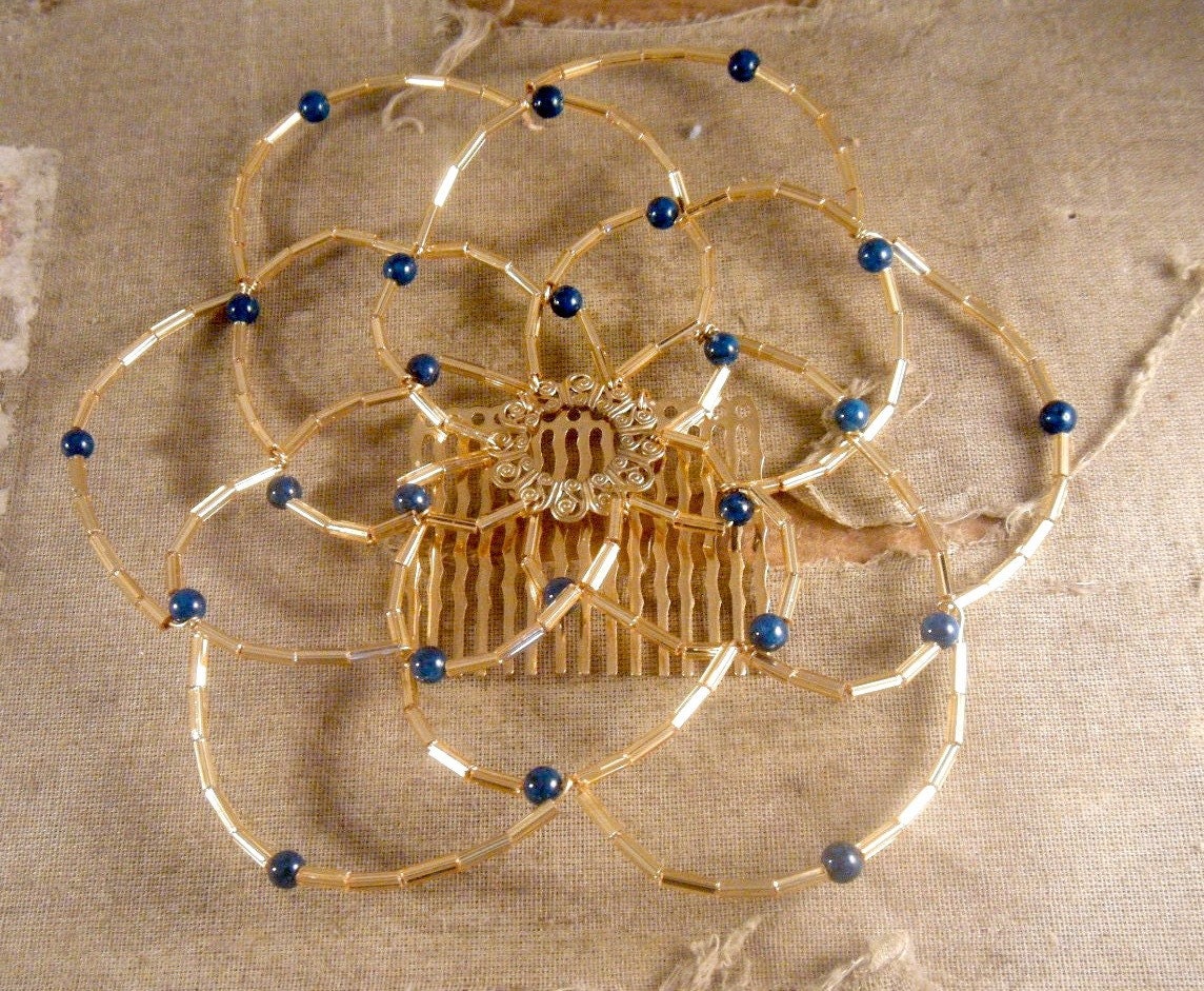 Peacock Feather Kippah yarmulke Jewish head covering semiprecious stones