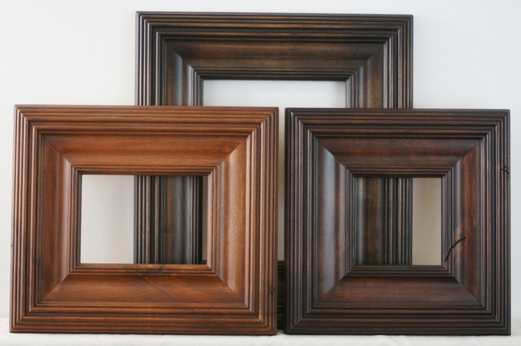 8x8 Picture Frame / Whistler style in three stained finishes (Knotty Alder)