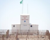 Lifeguard station, South of France - 8 x 8 - Fine Art Photography print - Affordable home decor