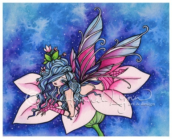 Vera Fairy Fantasy Art Print 8x10 Signed Hannah Lynn