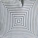 Pillow Cover Mitered Indigo Navy Blue Ticking Stripes