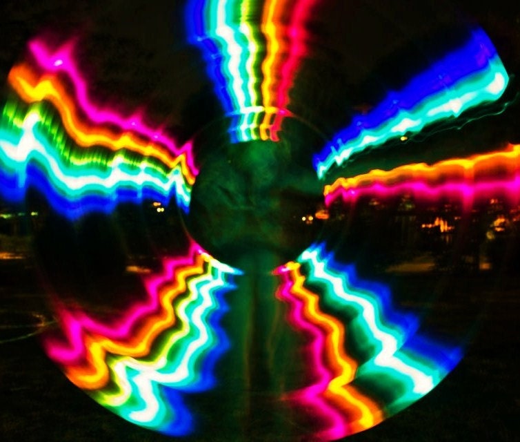 Rainbow Blast LED Hoop - 44 Strobe LEDs