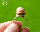 SALE - Burgers are Best - Adjustable Ring