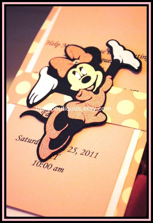 Minnie Mouse Invitation Set of 12