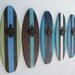 Turquoise and White Surboard Wall Mount Bottle Opener