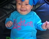 Personalized Infant Gowns in Bright Colors