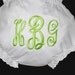 Monogrammed Bloomers Personalized Diaper Cover