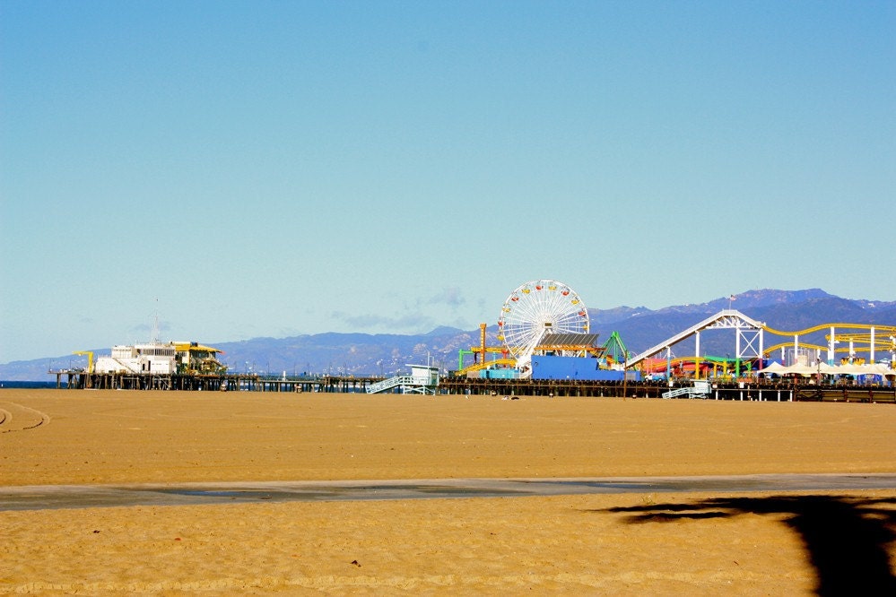 11x14 Santa Monica beach and pier photo