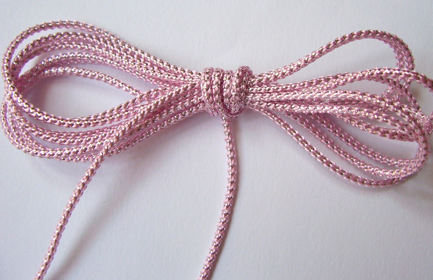 Pastel Pink and Silver Cord