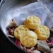 75 Wedding/Bridal Shower Favors - (2) Soy Candle Tarts (75) organza bags- Floral - Victorian Yellow
