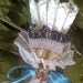 Bluebell Layered Victorian Fan Christmas Ornament