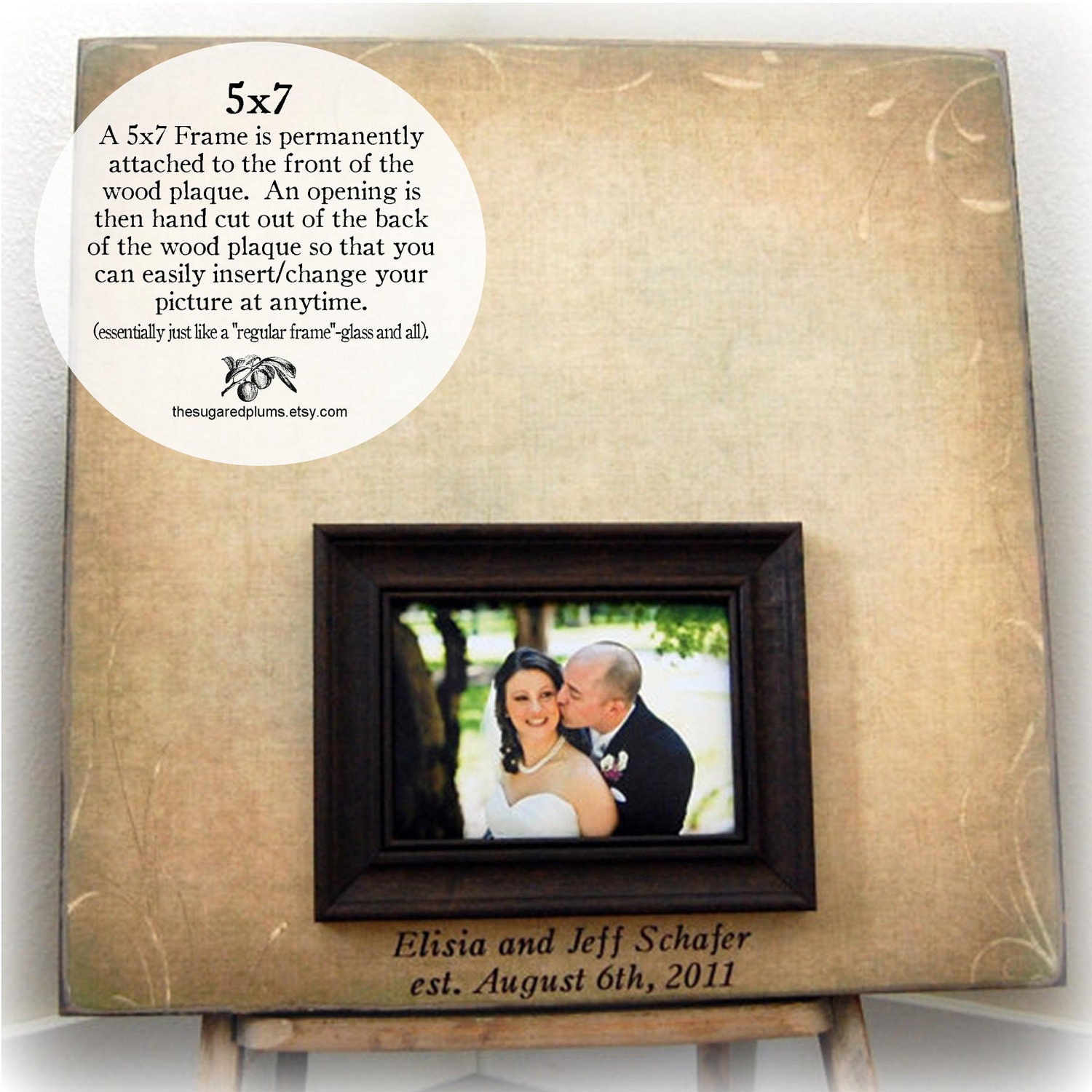Guest Book Wedding Personalized Picture Frame 20X20 Customizable 100 to 150 Guests Alternative Guest Book Wedding Decoration