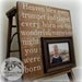 First Birthday Gift Personalized Picture Frame 16x16 HEAVEN BLEW EVERY Horn-The Night Your Were Born Christening Gift Godparents New Baby