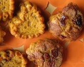 Pumpkin Cranberry Muffins, Heart Shaped, Gluten Free, Baked to Order, 8 of them, soy free