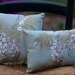 Aqua Pillows with Embroidery