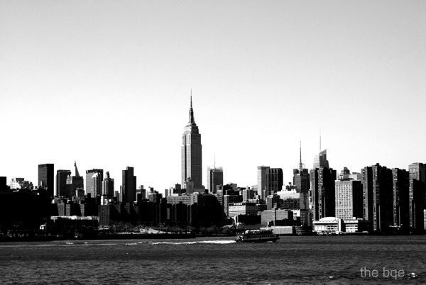 Empire State Building Skyline 5x7 Photography Print, NYC Photo, New York City Urban Wall Decor