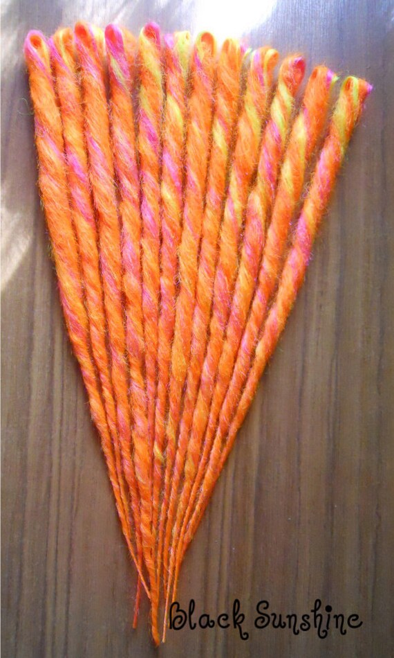 Fruit Salad SE Accent Dreads - Orange Pink Yellow