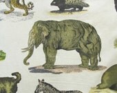 17 animals and 3 birds linen