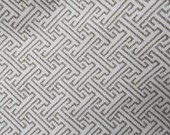 Ikat Fretwork sepia on cotton / one yard min/ need more let us know