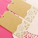 ON SALE - Vintage Doilies Gift Tags - Set of 10