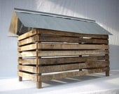 Primitive Rustic Farm Country Barn / Mixed Media Assemblage / Architecture Model / OOAK / No Way In - No Way Out Series / Number 3 / Farm