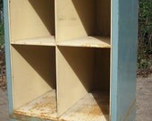 Vintage Industrial Steel Cabinet / Factory / Painted  AS IS Rusty