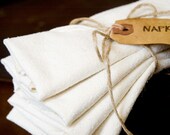 Napkins raw silk hand dyed, set of 8