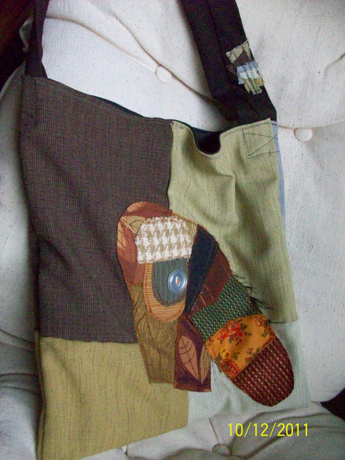 eco friendly patchwork ICKEBADIKA tote by Claudia Fill