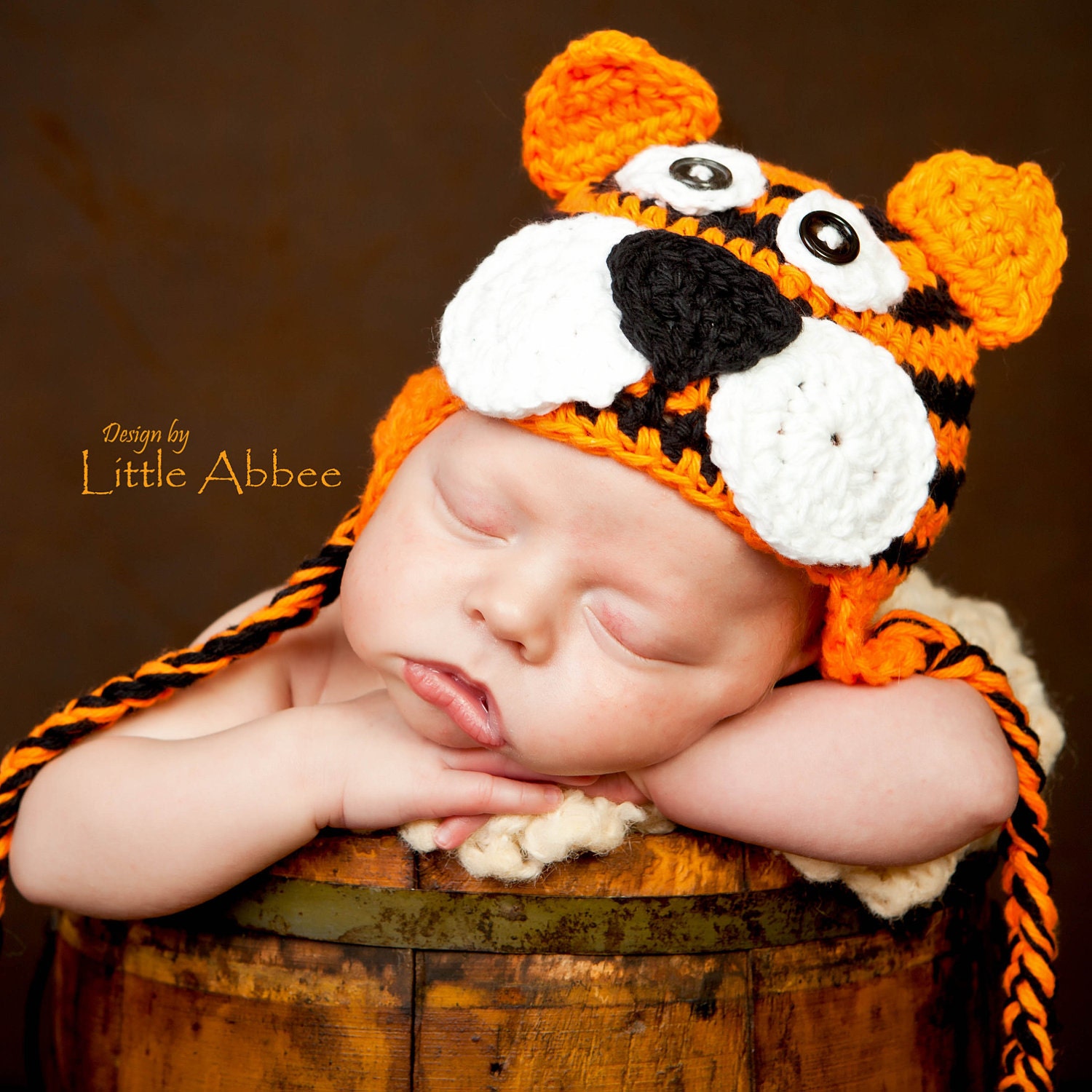 Download Now - CROCHET PATTERN Tiger Earflap Hat all sizes PDF 53