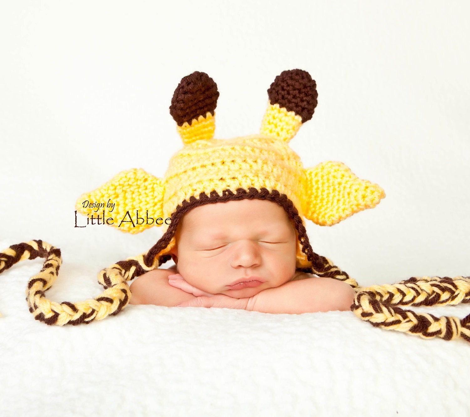 Download Now - CROCHET PATTERN Baby Giraffe Earflap Hat all sizes included PDF 14