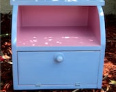 Bread Box With Display Shelves, Vintage Style  Kitchen Storage, Potato Or Onion Bin