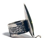Spoon Ring in Camrose  //  Unique Upcycled Hammered Sterling Spoon Ring (5)