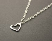 Tiny Heart Necklace Sterling Silver Pendant Necklace