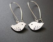 Dangle Earrings Silver Love Bird Earrings